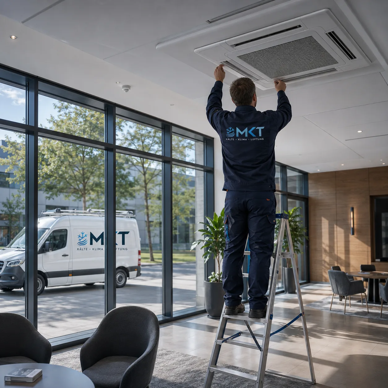 Moderne Klima Kälte Lüftungs- und Wärmepumpentechnik von MKT